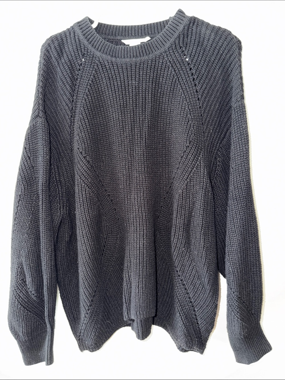 H&M Black Crewneck Knit Sweater